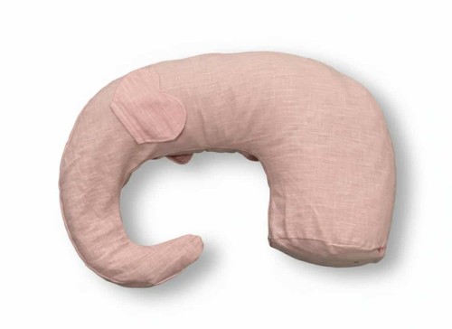 Poduszka do karmienia wypełniona łuską gryki i pokrowiec z lnu